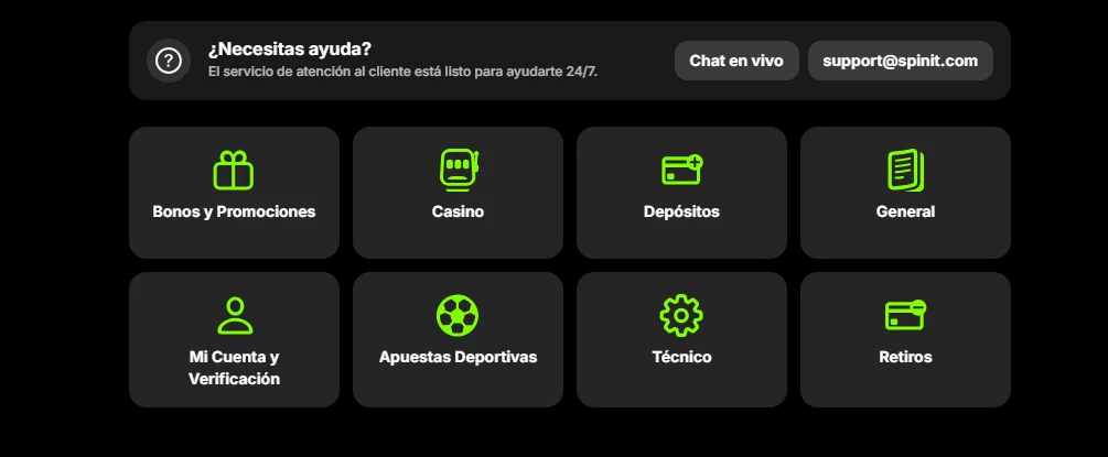 Spinit Casino soporto spinit casino soporto